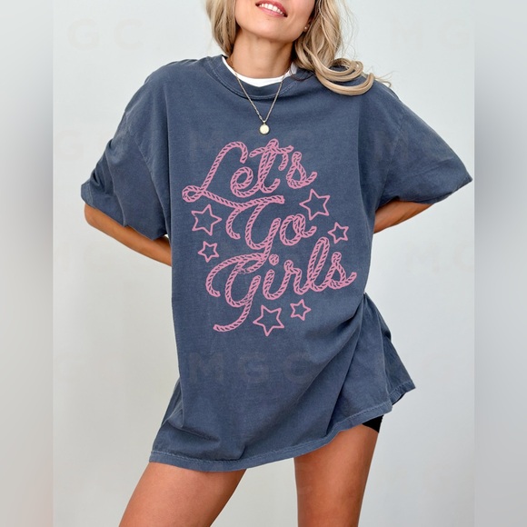 🚨 SALE 🚨 Comfort Colors Let’s Go Girls Tee - Picture 3 of 10